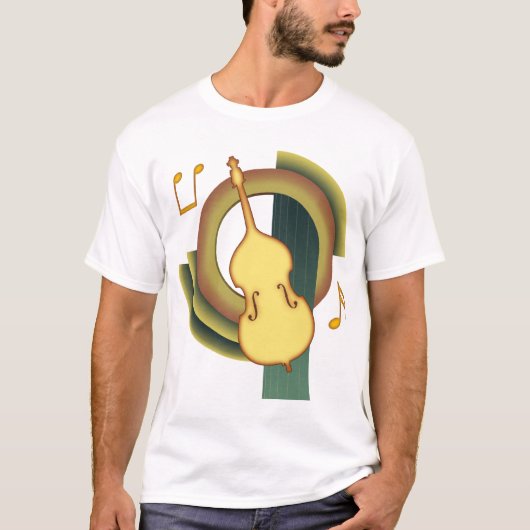 Double Bass Deco 1 T-shirt (Voorkant)