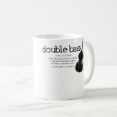 Double Bass Definition Player Orchestra Bassist Fu Koffiemok (Voorkant rechts)