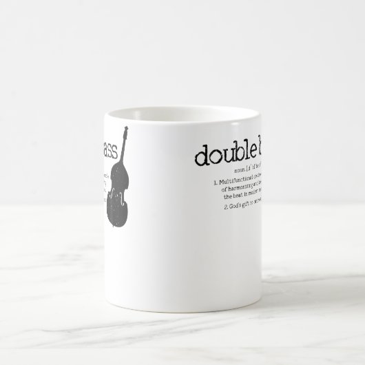 Double Bass Definition Player Orchestra Bassist Fu Koffiemok (Center)