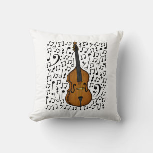 Double Bass Musical Notes, Bassist Muziekdocent Kussen