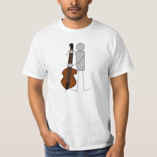 Double Bass Player (Contrabaixista) T-shirt (Voorkant)