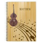 Double Bass String Instrument (medium) Spiral Notitieboek (Voorkant)