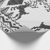 Double Black Diamond Crossbones Extreme Knit Cadeaupapier (Hoek)