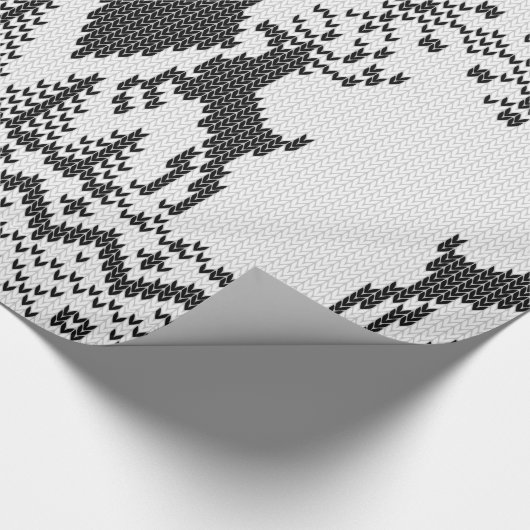 Double Black Diamond Crossbones Extreme Knit Cadeaupapier (Hoek)