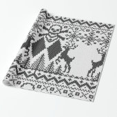 Double Black Diamond Crossbones Extreme Knit Cadeaupapier (Uitgerold)