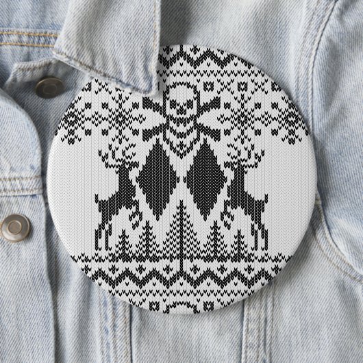 Double Black Diamonds Crossbones Extreme Ugly Ronde Button 6,0 Cm (In situ)