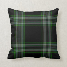 Double Black Green Giant Tartan Pset Kussen