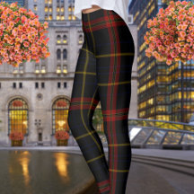 Double Black Red Yellow Giant Tartan Pset