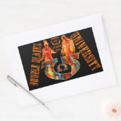 Double Blazes University Rechthoekige Sticker (Envelop)