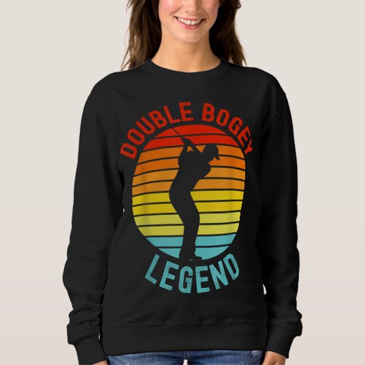 Double Bogey Legend Golf Lover Golfer Speler Grapp Trui (Voorkant)