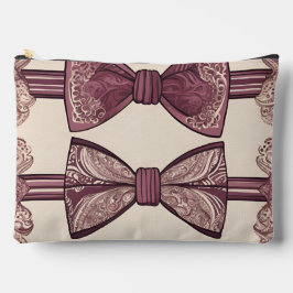 Double Bow Chic Bow Stropdas AI kunst Etui