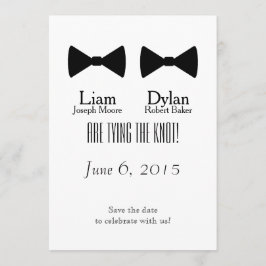 "Double Bow Stropdassen" Sla de data op Save The Date