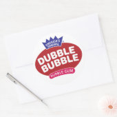 Double Bubble-kauwgomlogo Ronde Sticker (Envelop)