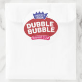 Double Bubble-kauwgomlogo Ronde Sticker (Tas)