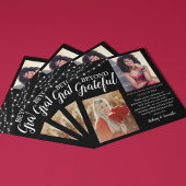 Double Celebration 2 Photo Afstuderen Bedankkaart