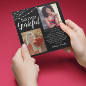 Double Celebration 2 Photo Afstuderen Bedankkaart