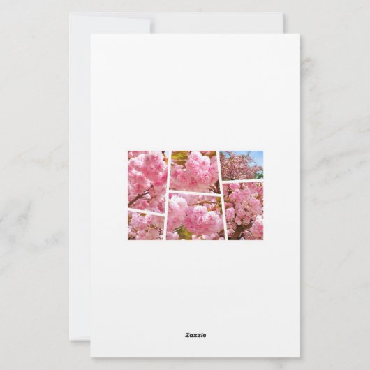 Double Cherry Blossom: Sato-zakura Briefpapier (Achterkant)