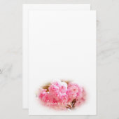 Double Cherry Blossom: Sato-zakura Briefpapier (Voorkant / Achterkant)