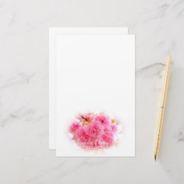 Double Cherry Blossom: Sato-zakura Briefpapier