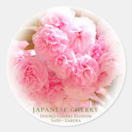Double Cherry Blossom: Sato-zakura Ronde Sticker