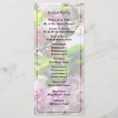 Double Cherry Blossom Wedding Programme Programmakaart (Achterkant)