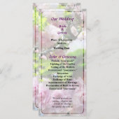 Double Cherry Blossom Wedding Programme Programmakaart (Voorkant / Achterkant)