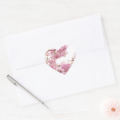 Double cherry blossoms in Japan ハートシール Hart Sticker (Envelop)