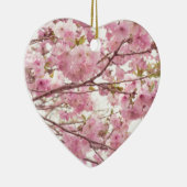 Double cherry blossoms in Japan Keramisch Ornament (Rechts)