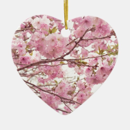 Double cherry blossoms in Japan Keramisch Ornament (Voorkant)
