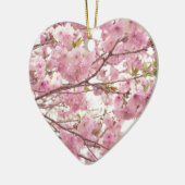 Double cherry blossoms in Japan Keramisch Ornament (Links)