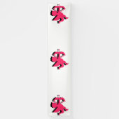 Double Cupid Valentijnsdag 2.5x12 Vinyl Spandoek (Verticaal)