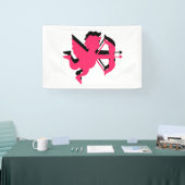 Double Cupid Valentijnsdag 2.5x4 Vinyl Spandoek (Beurs)