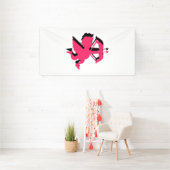 Double Cupid Valentijnsdag 4x8 Vinyl Spandoek (Insitu)