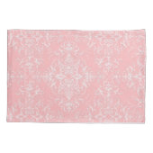Double Damask Bleek Princess Pink Kussensloop (Achterkant-Links)