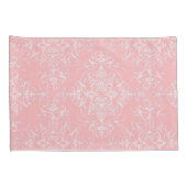 Double Damask Bleek Princess Pink Kussensloop (Achterkant-Rechts)