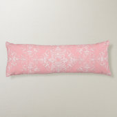 Double Damask Bleek Princess Pink Lichaamskussen (Achterkant)