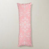Double Damask Bleek Princess Pink Lichaamskussen (Achterkant (Verticaal))