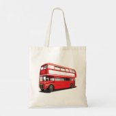 Double Decker Bus Canvas tas (Achterkant)