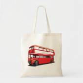 Double Decker Bus Canvas tas (Voorkant)