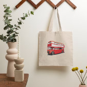 Double Decker Bus Canvas tas