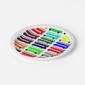 Double Decker Bus - Londen, Engeland (Partij) Papieren Bordje (Gekanteld)