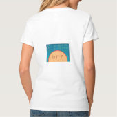 "Double Delight" T-shirt met V-hals voor dames (Achterkant)