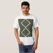 Double Diamond Moss Green Graphic T-shirt (Voorkant volledig)