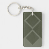 Double Diamond Moss Groene Sleutelhanger –  (Voorkant)