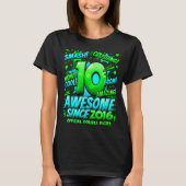 Double Digits 10 Year Old Boys 10th Birthday Boy  T-shirt (Voorkant)