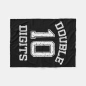 Double Digits 10th Birthday 10 Year Old Fleece Deken (Voorkant (Horizontaal))