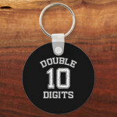 Double Digits 10th Birthday 10 Year Old  Sleutelhanger (Voorkant)