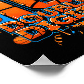 Double Digits Birthday 10 Year Old Boy Basketball Poster (Hoek)