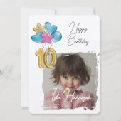 Double Digits Birthday Bash Kaart (Achterkant)