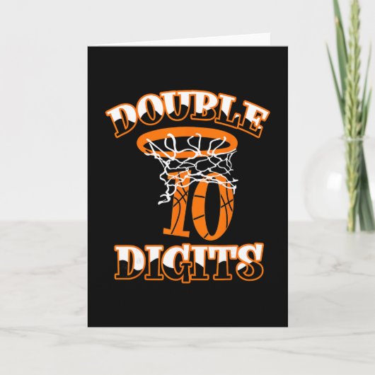 Double Digits Birthday Decorations Boy 10 Sketll 1 Kaart (Voorkant)